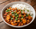 Moroccan Spiced Chickpea & Vegetable Tagine with Steamed Rice