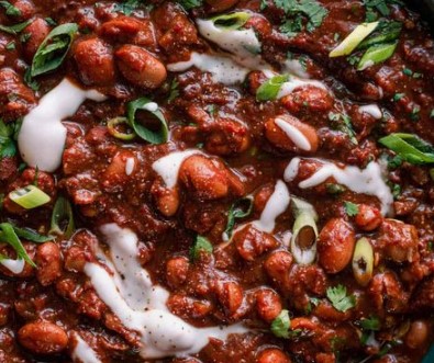 Grilled Tri-tip with Mexican bean ragout