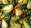 Asian greens with rice