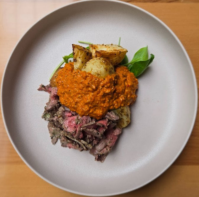 Beef and Romesco