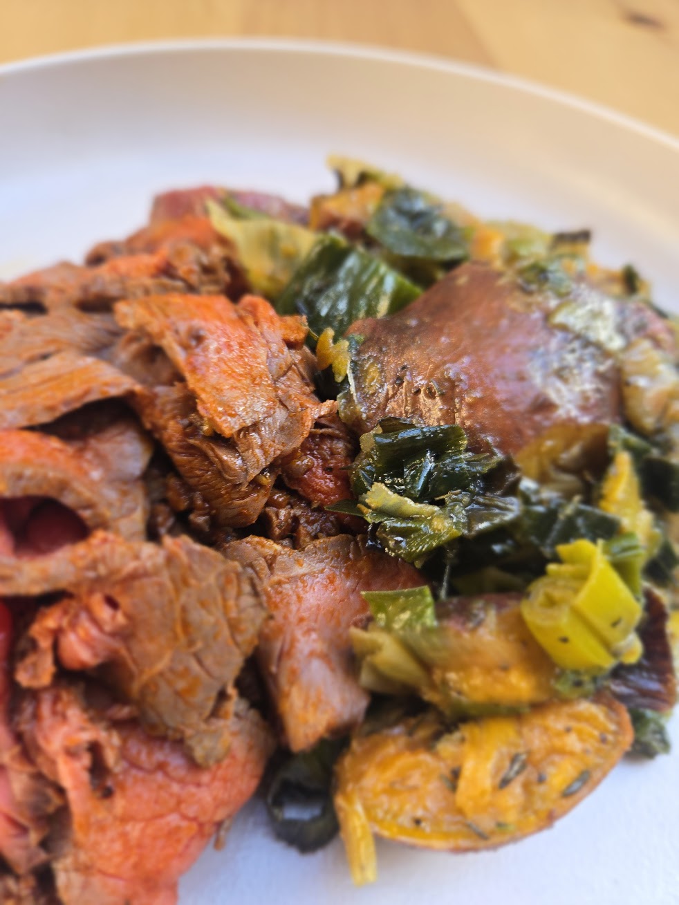 Smoky Paprika Beef with Roasted Leek & Kumara